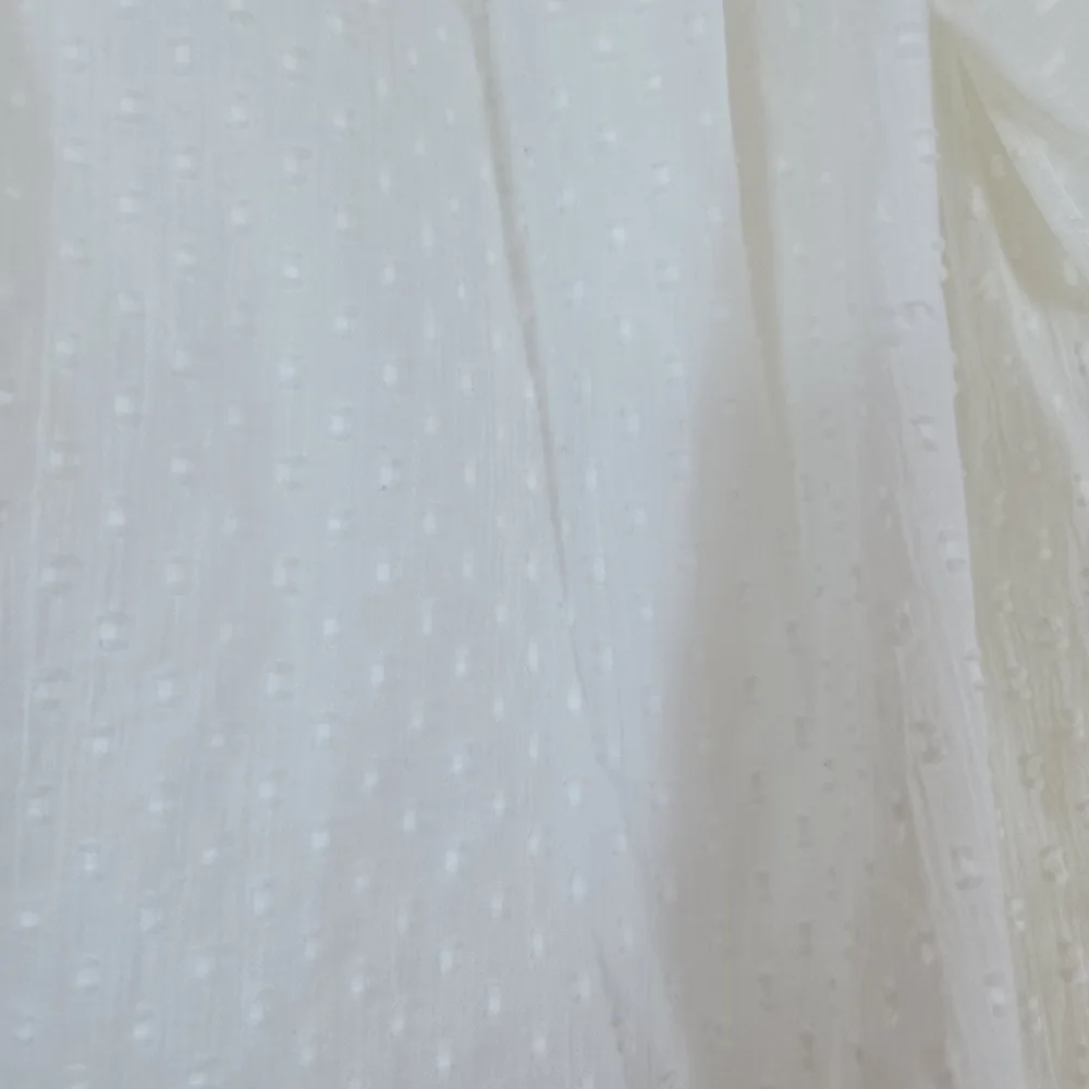 GB Girls White Cottage Ruffle Long Sleeve‎ Swiss Dot Lined Boho Blouse Large NWT